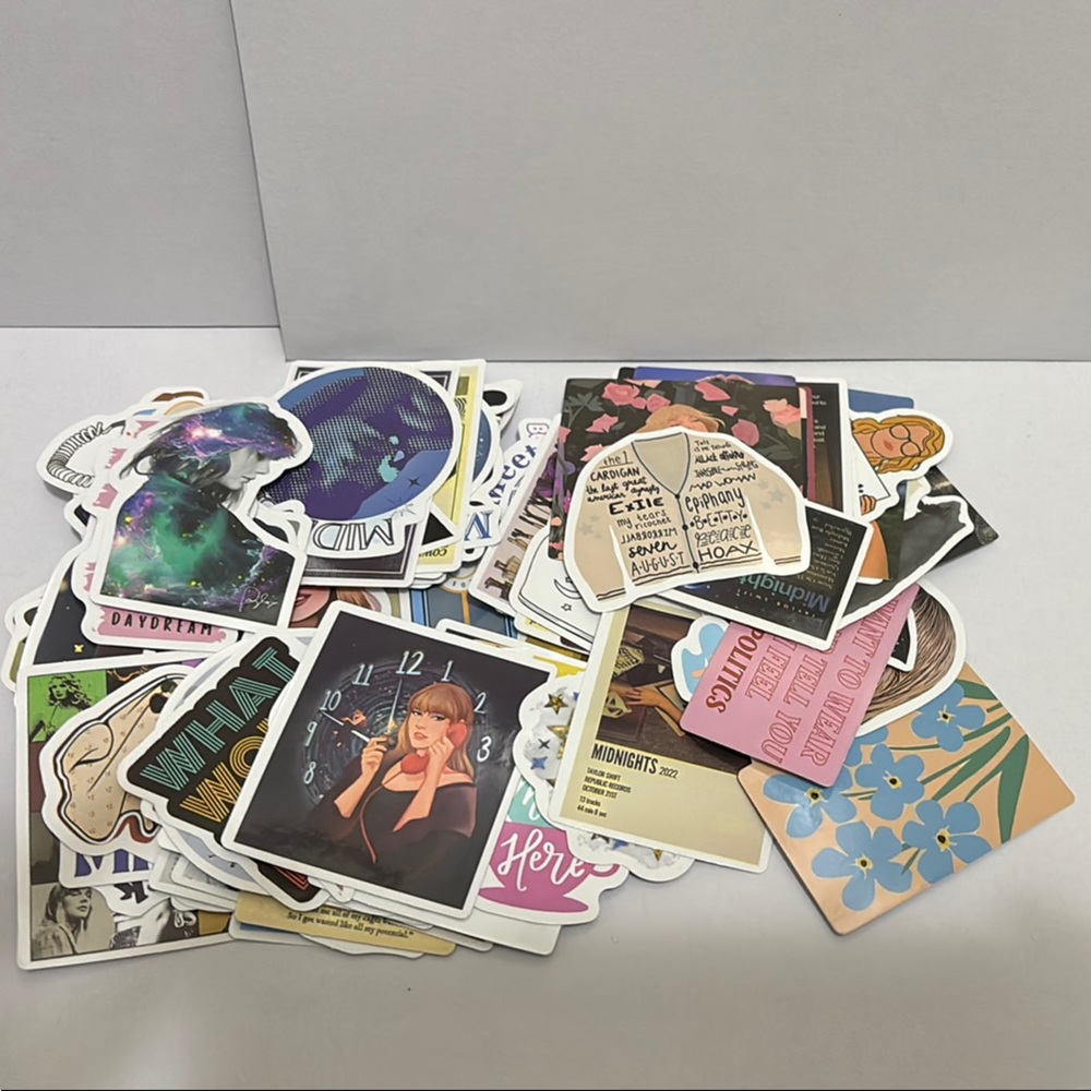 Taylor Swift Pastel and Dark Tone Sticker Collection 100ct  waterproof stickers